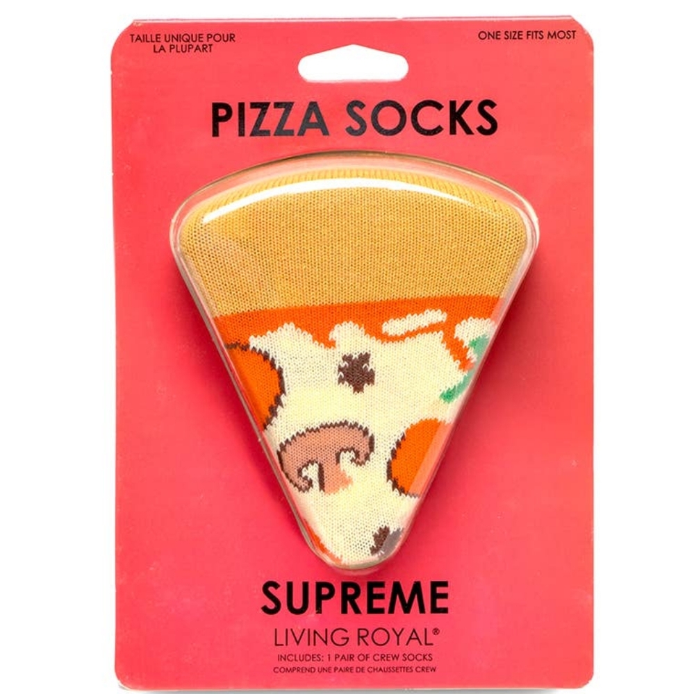 NIP 3D Pizza Socks By Living Royal